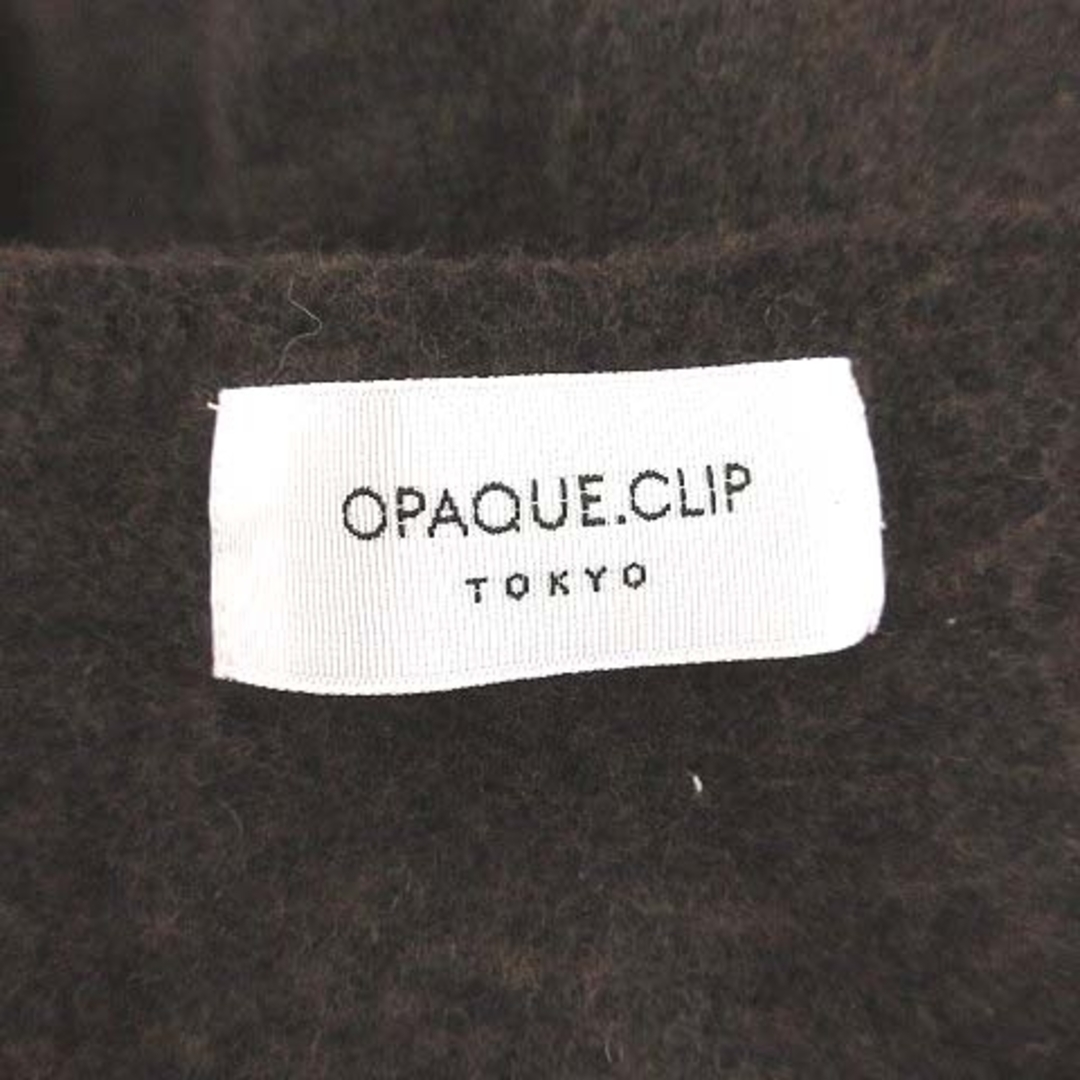 OPAQUE.CLIP(オペークドットクリップ)のオペークドットクリップ セーター 長袖 ラグランスリーブ ウール 40 こげ茶 レディースのトップス(ニット/セーター)の商品写真