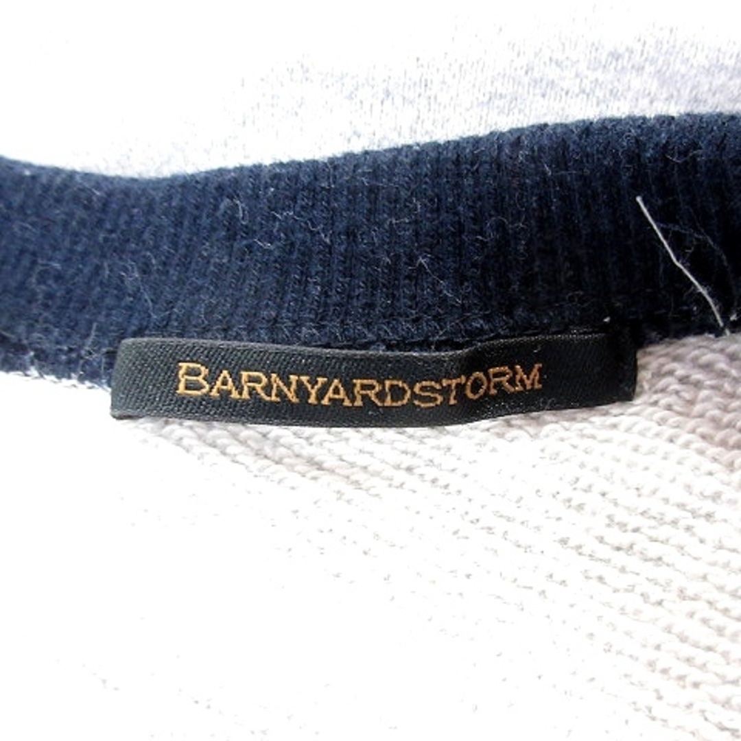 BARNYARDSTORM(バンヤードストーム)のバンヤードストーム トレーナー クルーネック 切替 スウェット 長袖 0 グレー レディースのトップス(トレーナー/スウェット)の商品写真
