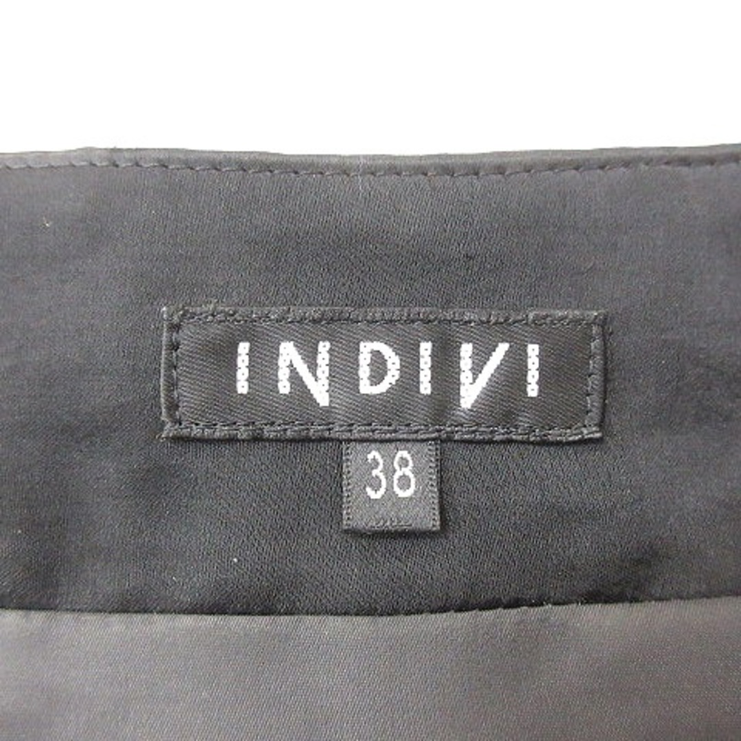 INDIVI(インディヴィ)のインディヴィ INDIVI ワンピース ミニ 長袖 38 ダークグレー /MN レディースのワンピース(ミニワンピース)の商品写真