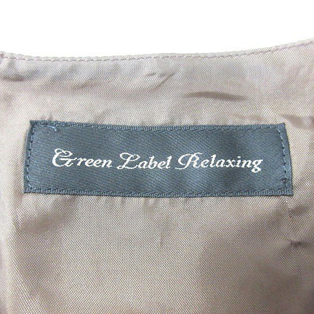 UNITED ARROWS green label relaxing(ユナイテッドアローズグリーンレーベルリラクシング)のグリーンレーベルリラクシング ユナイテッドアローズ ワンピース ひざ丈 ベージュ レディースのワンピース(ひざ丈ワンピース)の商品写真