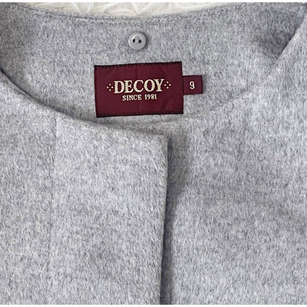 DECOY SINCE 1981(デコイシンスイチキュウハチイチ)のDECOY since1981  レディース　ロングコート　アウター　グレー　M レディースのジャケット/アウター(ロングコート)の商品写真
