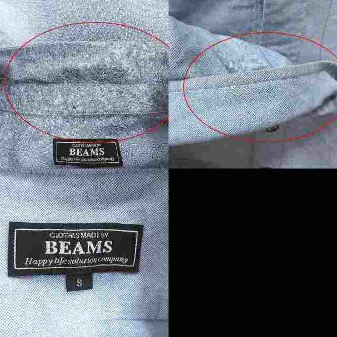 BEAMS(ビームス)のビームス BEAMS シャツ 長袖 レザー S 青 ブルー /CT メンズのトップス(シャツ)の商品写真