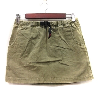 グラミチ(GRAMICCI)のグラミチ 台形スカート ミニ S 緑 カーキ /YI(ミニスカート)