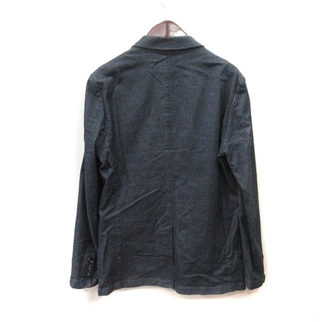 THE SHOP TK(ザショップティーケー)のザショップティーケー テーラードジャケット カラーデニム S 黒 ブラック メンズのジャケット/アウター(テーラードジャケット)の商品写真