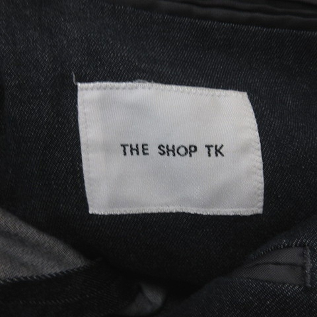 THE SHOP TK(ザショップティーケー)のザショップティーケー テーラードジャケット カラーデニム S 黒 ブラック メンズのジャケット/アウター(テーラードジャケット)の商品写真