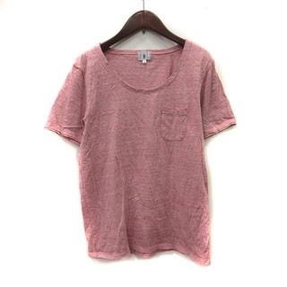 タケオキクチ(TAKEO KIKUCHI)のタケオキクチ Tシャツ カットソー 半袖 総柄 2 赤 レッド /YI(Tシャツ/カットソー(半袖/袖なし))