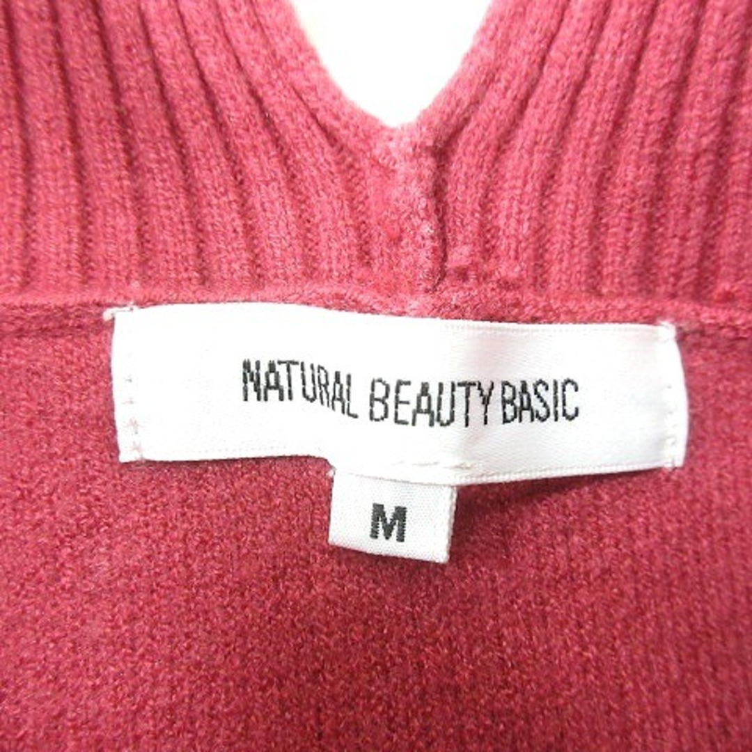 NATURAL BEAUTY BASIC(ナチュラルビューティーベーシック)のナチュラルビューティーベーシック ニット セーター ハイネック 長袖 M ピンク レディースのトップス(ニット/セーター)の商品写真