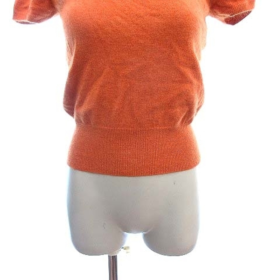 COMME CA DU MODE(コムサデモード)のコムサデモード ニット セーター 半袖 パフスリーブ ウール 9 オレンジ レディースのトップス(ニット/セーター)の商品写真