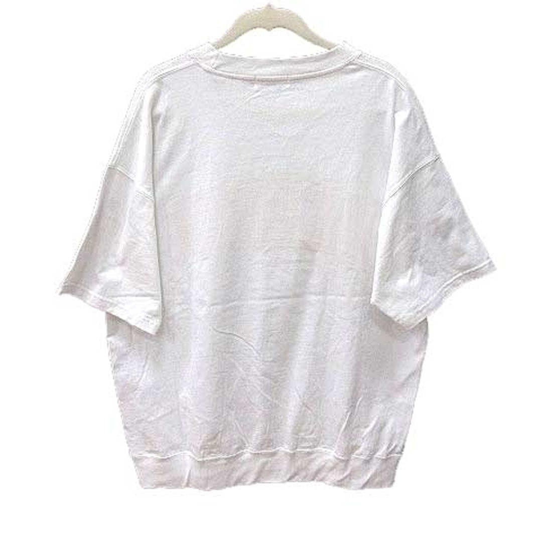 TAKEO KIKUCHI(タケオキクチ)のタケオキクチ tk.Tシャツ カットソー 五分袖 クルーネック ロゴ刺繍 M 白 メンズのトップス(その他)の商品写真