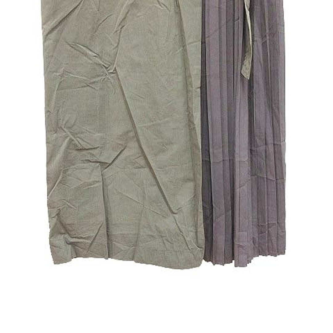 UNITED ARROWS green label relaxing(ユナイテッドアローズグリーンレーベルリラクシング)のグリーンレーベルリラクシング フレアスカート ロング 切替 プリーツ 36 緑 レディースのスカート(ロングスカート)の商品写真