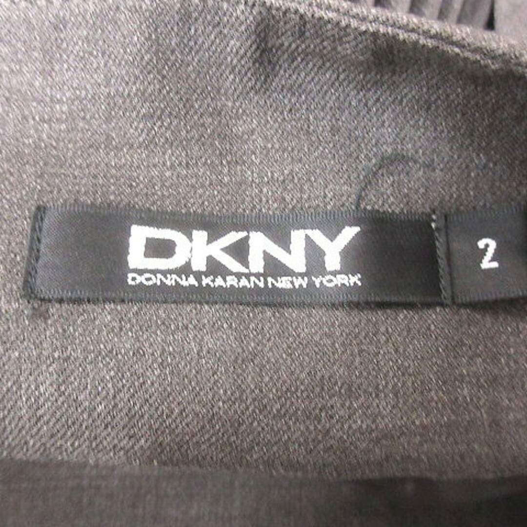 DKNY(ダナキャランニューヨーク)のダナキャランニューヨーク プリーツスカート ミモレ ロング 2 茶 レディースのスカート(ロングスカート)の商品写真