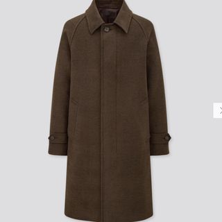 ユニクロ(UNIQLO)のユニクロ　シングルブレストコート　L(ステンカラーコート)