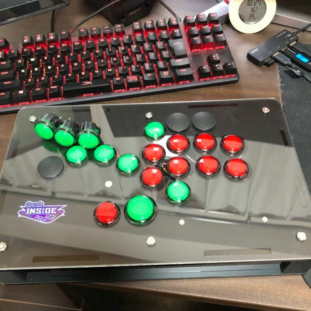 即日発送】 自作レバーレスコントローラー 11ボタン対応 Hitbox 家庭用