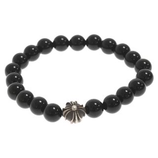 クロムハーツ(Chrome Hearts)のCHROME HEARTS クロムハーツ 8mm BEAD 8mmビーズ CHクロスボール ビーズブレスレット シルバー/ブラック(ブレスレット)