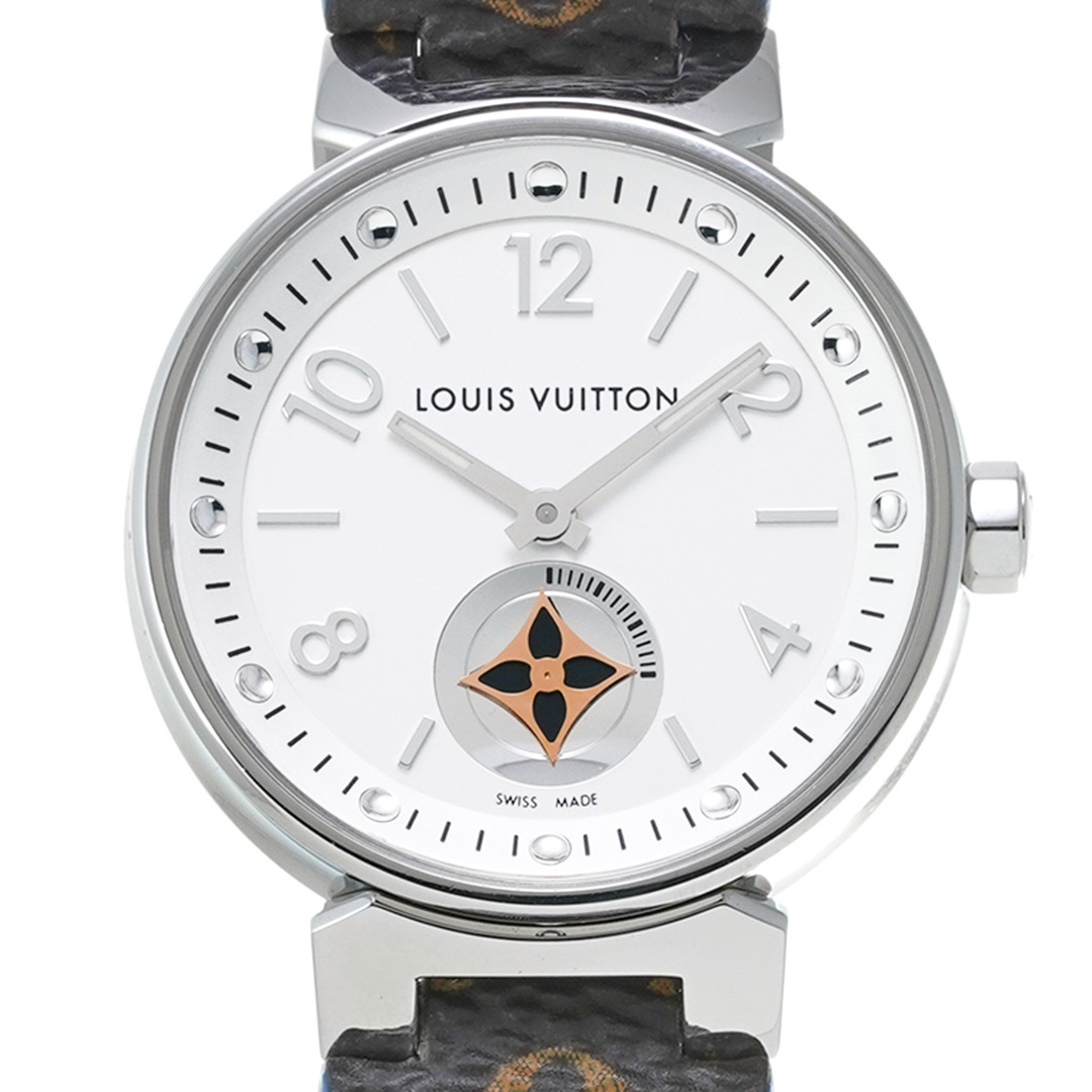 LOUIS VUITTON(ルイヴィトン)の中古 ルイ ヴィトン LOUIS VUITTON Q8J10 シルバー レディース 腕時計 レディースのファッション小物(腕時計)の商品写真