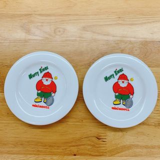 ミキハウス(mikihouse)のミキハウス MIKIHOUSE サンタ 小皿 2枚セットクリスマス(食器)