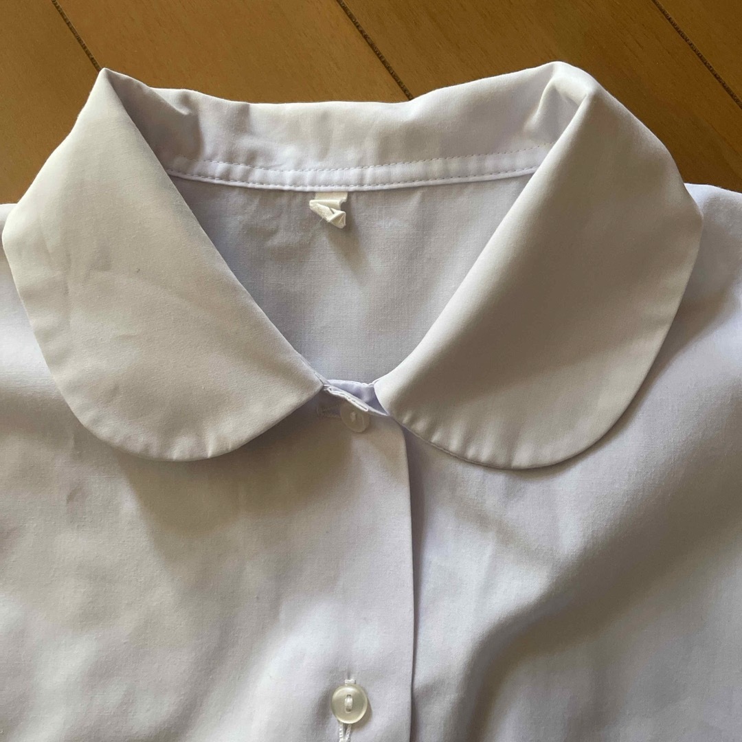 TOMBOW(トンボガクセイフク)の丸襟　長袖シャツ　M レディースのトップス(シャツ/ブラウス(長袖/七分))の商品写真