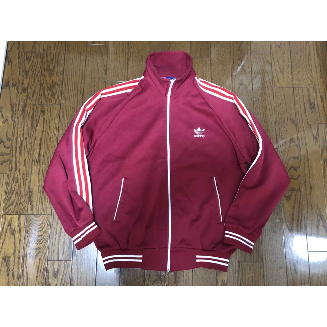 トップス80s 西ドイツ製デサント社　adidasトラックジャケット　デッドストック状態