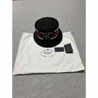 プラダ(PRADA)の【限定美品】PRADAプラダ　ナイロンバケットハット　XL オンアイス(ハット)