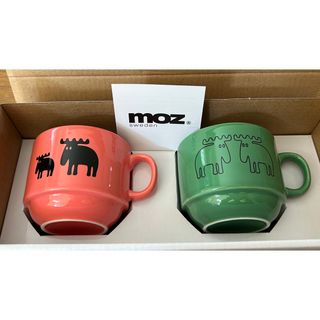 モズ(moz)の【新品⭐︎未使用】moz マグカップ 2個セット　箱あり(グラス/カップ)