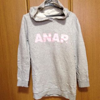 アナップ(ANAP)のANAP☆スウェットパーカー(丈長)(パーカー)