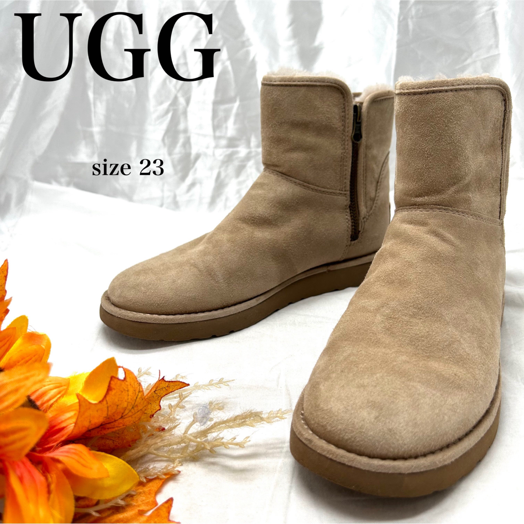 ヒール高さ03cm極極美品✨【UGG】アグ ムートンブーツ 24cm - ブーツ