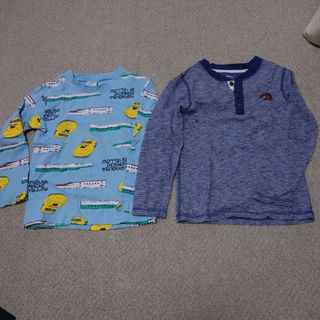 カーターズ(carter's)のサイズ110 長袖Tシャツ　新幹線　Carter's 各1枚(Tシャツ/カットソー)