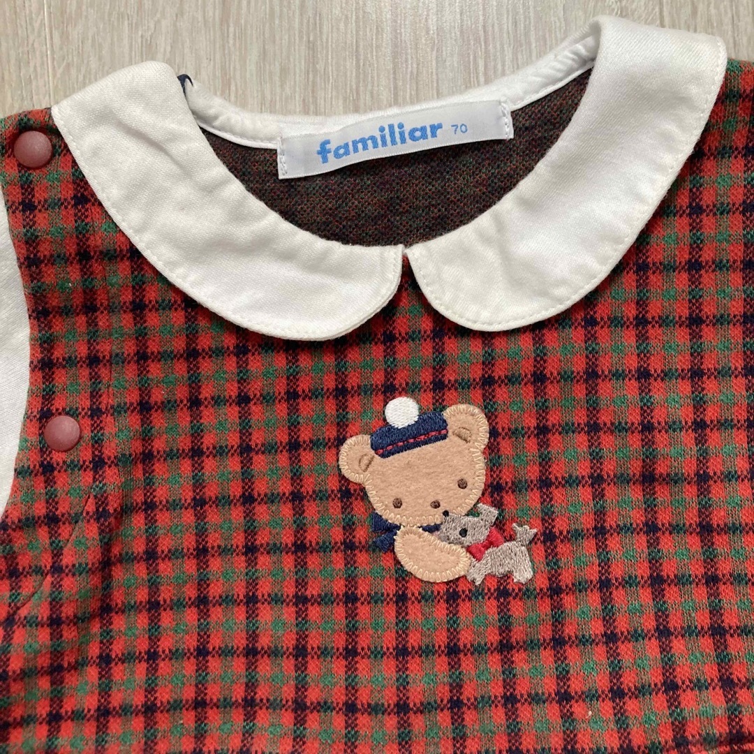 familiar(ファミリア)のファミリア ロンパース 70 キッズ/ベビー/マタニティのベビー服(~85cm)(ロンパース)の商品写真