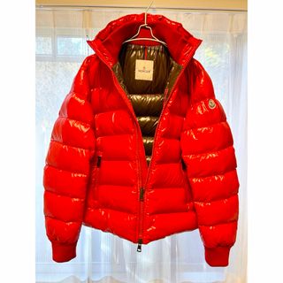 モンクレール(MONCLER)のモンクレール ダウンジャケット AUBERT レッド 赤 サイズ4(ダウンジャケット)