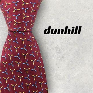 ダンヒル(Dunhill)の【5521】良品！dunhill　ダンヒル　ネクタイ　レッド系(ネクタイ)