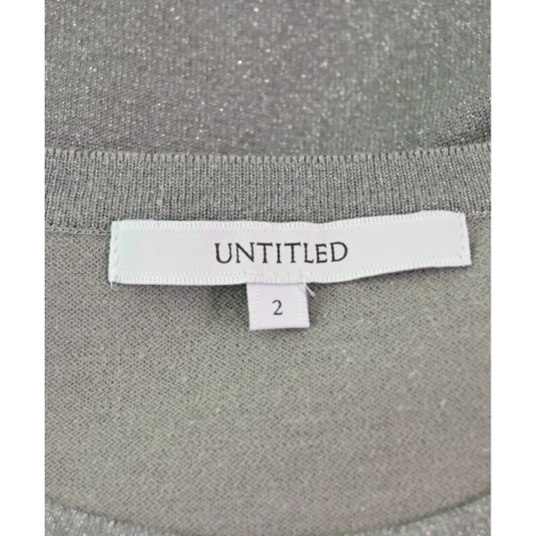 UNTITLED(アンタイトル)のUNTITLED アンタイトル ニット・セーター 2(M位) グレー(ラメ) 【古着】【中古】 レディースのトップス(ニット/セーター)の商品写真