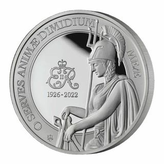 2023年エリザベス2世追悼コレクション　純銀　1オンス　プルーフ銀貨(貨幣)