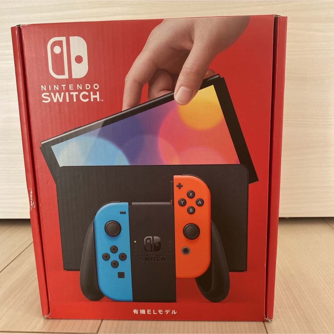 Nintendo Switch(ニンテンドースイッチ)の任天堂 Switch本体有機EL JCネオン エンタメ/ホビーのゲームソフト/ゲーム機本体(家庭用ゲーム機本体)の商品写真