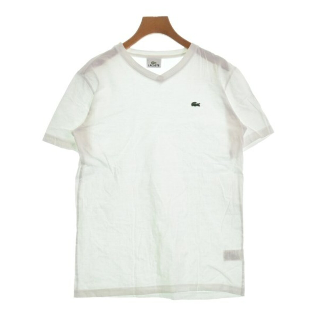 LACOSTE(ラコステ)のLACOSTE ラコステ Tシャツ・カットソー 3(M位) 白 【古着】【中古】 レディースのトップス(カットソー(半袖/袖なし))の商品写真