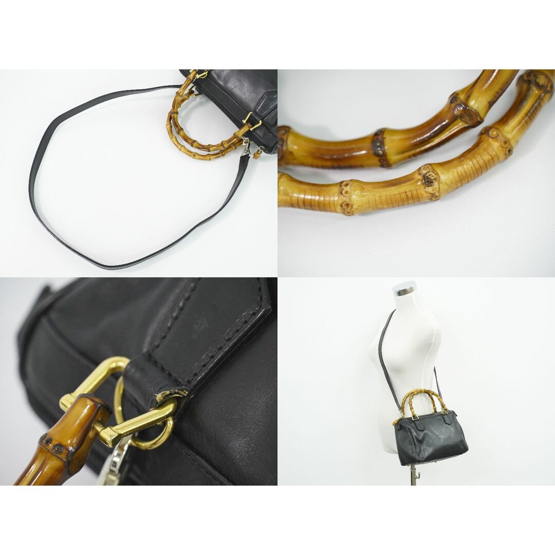 GUCCI - 本物 グッチ GUCCI バンブー 2WAY ショルダーバッグ GUCCI - 本物 グッチ GUCCI バンブー 2WAY ショルダーバッグ