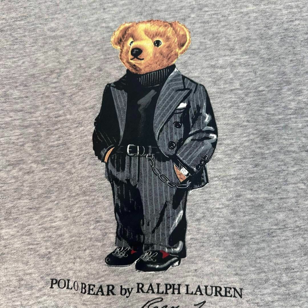 POLO RALPH LAUREN(ポロラルフローレン)のポロラルフローレン スウェット ポロベア グレー Mサイズ 現行タグ 裏地起毛 メンズのトップス(スウェット)の商品写真