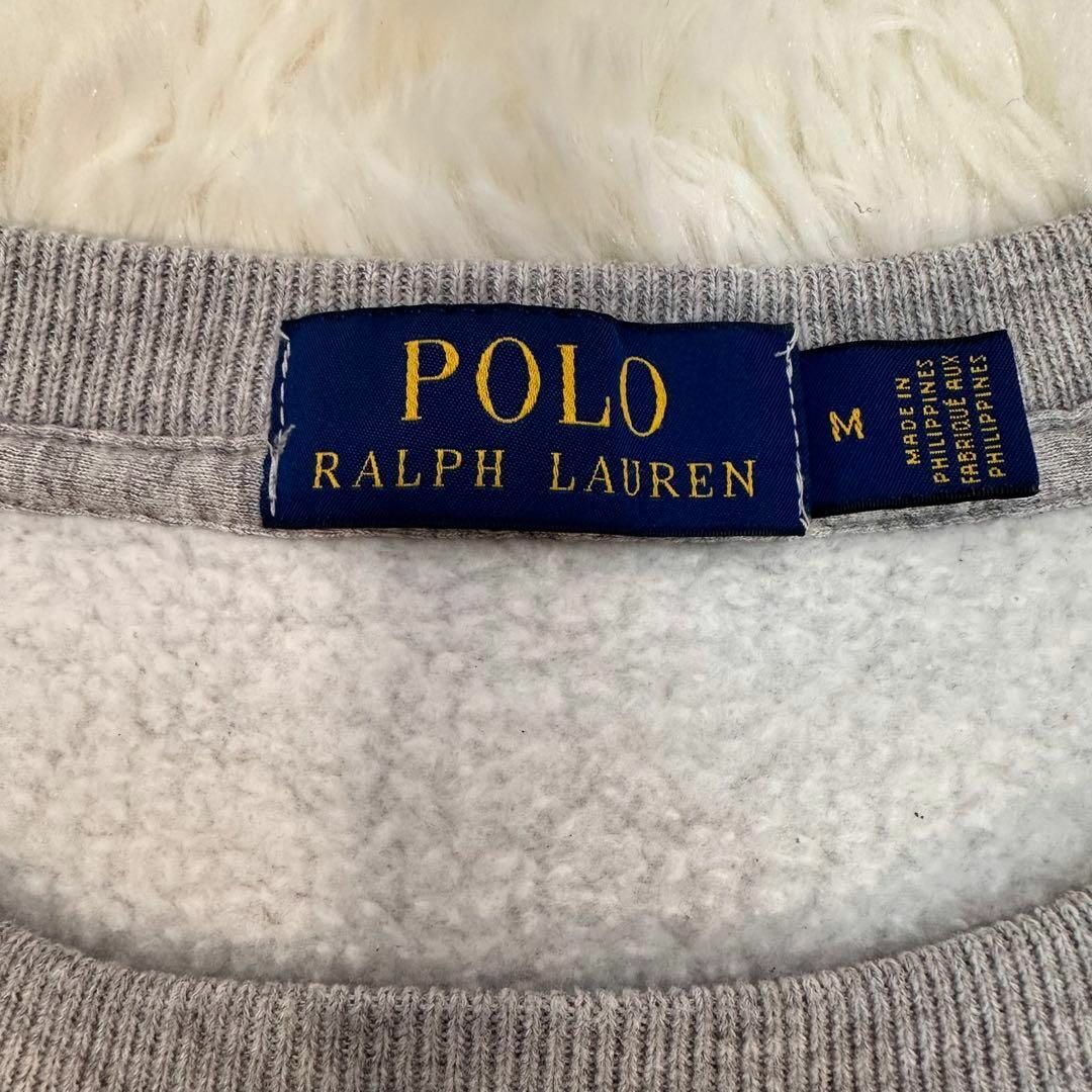 POLO RALPH LAUREN(ポロラルフローレン)のポロラルフローレン スウェット ポロベア グレー Mサイズ 現行タグ 裏地起毛 メンズのトップス(スウェット)の商品写真