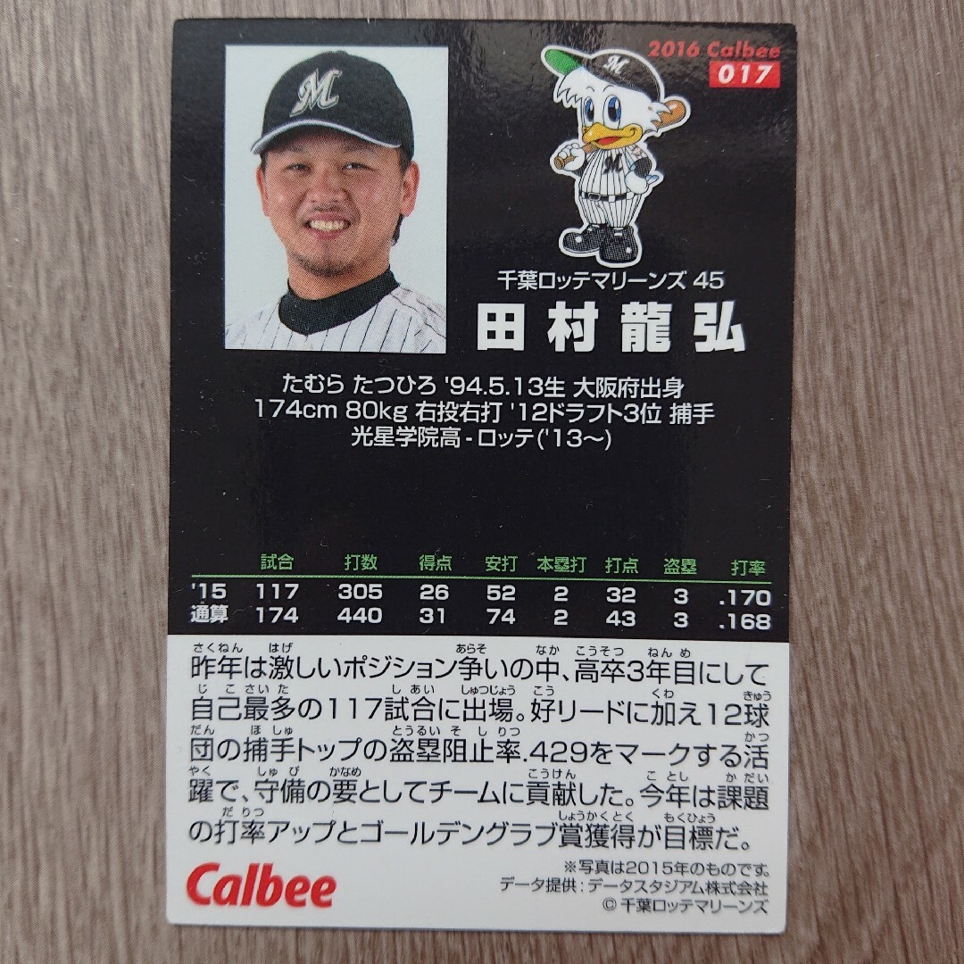 千葉ロッテマリーンズ(チバロッテマリーンズ)の千葉ロッテマリーンズ プロ野球チップスカード 2016 4種4枚セット エンタメ/ホビーのタレントグッズ(スポーツ選手)の商品写真