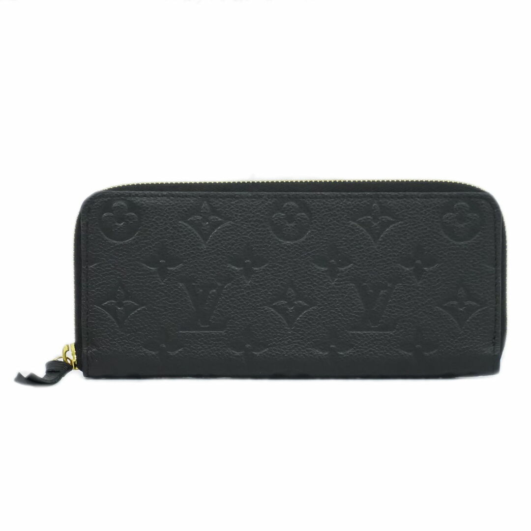 LOUIS VUITTON(ルイヴィトン)の本物 ルイヴィトン LOUIS VUITTON LV ポルトフォイユ クレマンス モノグラム アンプラント レザー 長財布 ノワール M60171 ビトン 財布 ウォレット 中古 レディースのファッション小物(財布)の商品写真