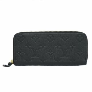 ルイヴィトン(LOUIS VUITTON)の本物 ルイヴィトン LOUIS VUITTON LV ポルトフォイユ クレマンス モノグラム アンプラント レザー 長財布 ノワール M60171 ビトン 財布 ウォレット 中古(財布)