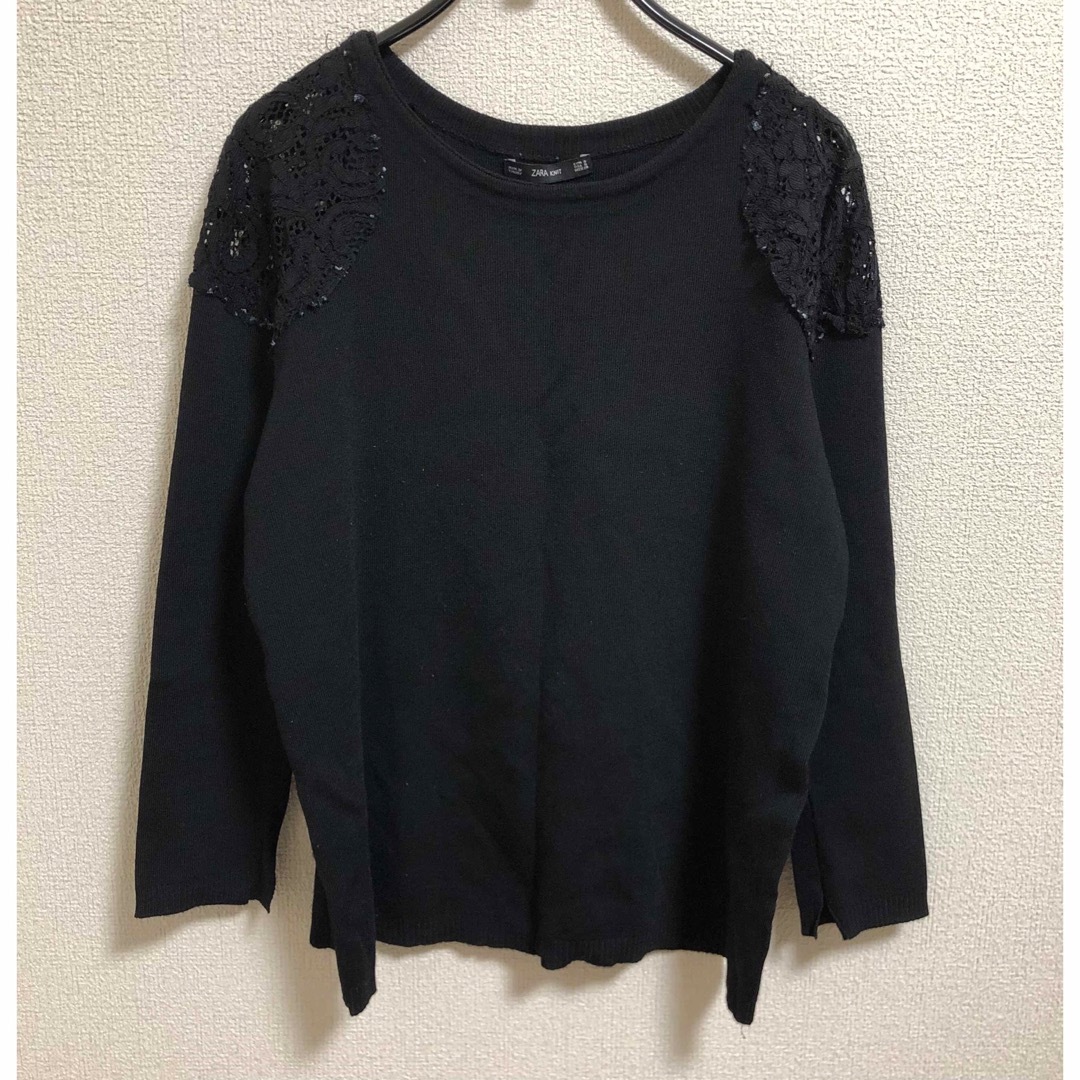 ZARA(ザラ)のZARA　レース　ニット レディースのトップス(ニット/セーター)の商品写真