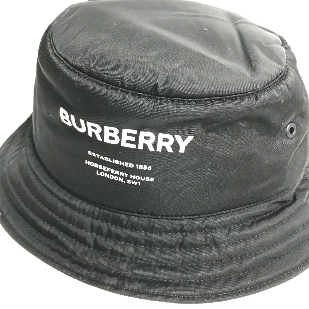 BURBERRY(バーバリー)のバーバリー BURBERRY ホースフェリー  ロゴ 8044081 ハット帽 帽子 バケットハット ボブハット ハット ナイロン ブラック メンズの帽子(ハット)の商品写真