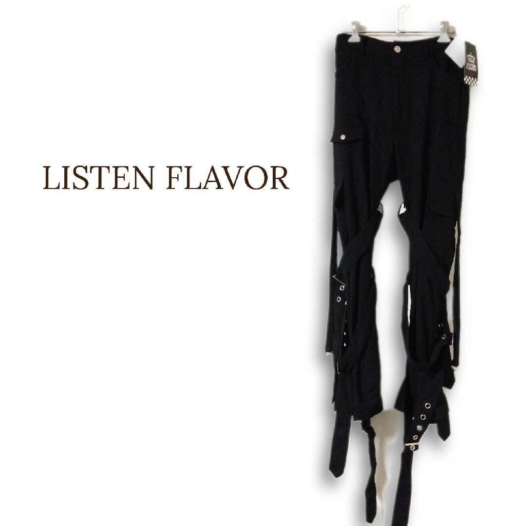 パンクタグ付未使用品 LISTEN FLAVOR リッスンフレーバー ボンテージパンツ