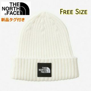 ザノースフェイス(THE NORTH FACE)のノースフェイス 帽子 ニット オフホワイト カプッチョリッド ビーニー(ニット帽/ビーニー)