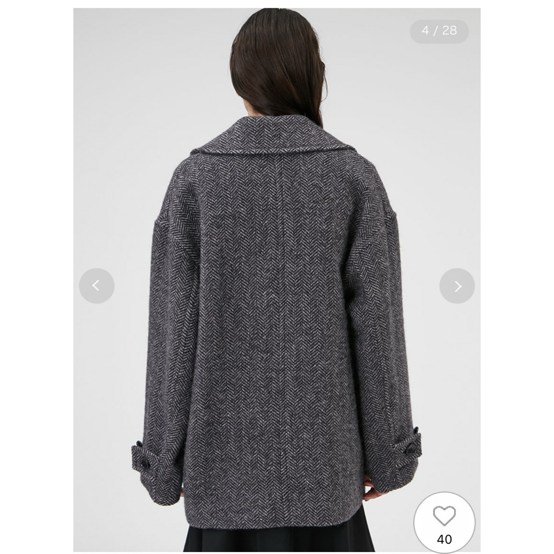 FRAY I.D - 新品未使用タグ付き FRAY I.Dヘリンボーンピーコート FRAY I.D - 新品未使用タグ付き FRAY I.Dヘリンボーンピーコート