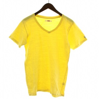 ハリウッドランチマーケット(HOLLYWOOD RANCH MARKET)のHOLLYWOOD RANCH MARKET Tシャツ Vネック S 黄色(Tシャツ/カットソー(半袖/袖なし))