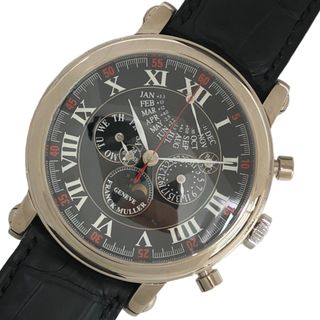 フランクミュラー(FRANCK MULLER)の　フランク・ミュラー FRANCK MULLER パーペチュアルカレンダー レトログラード クロノグラフ 7008 CC QPE I ブラック K18ホワイトゴールド メンズ 腕時計(その他)