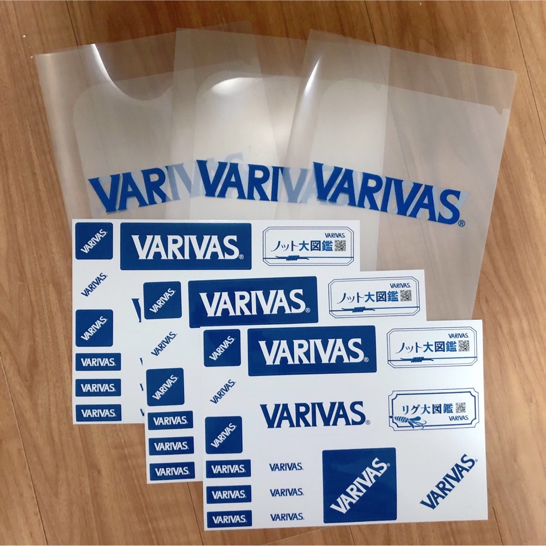 VARIVAS オリジナル 非売品ステッカー クリアファイル セット 釣り スポーツ/アウトドアのフィッシング(その他)の商品写真