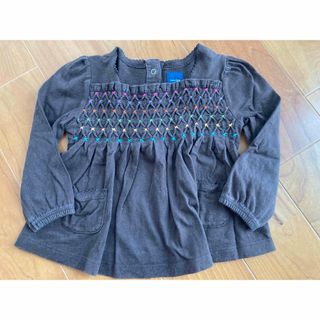 ベビーギャップ(babyGAP)のGAP トップス 長袖 カットソー 女の子 80cm(Ｔシャツ)