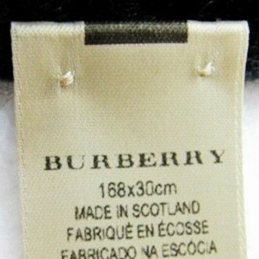 BURBERRY(バーバリー)の【極美品】英国製 バーバリー カシミア100％ マフラー チェック柄 男女兼用  レディースのファッション小物(マフラー/ショール)の商品写真